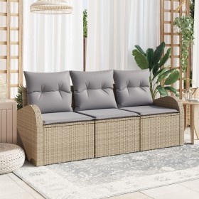 Comprar Conjunto de Sofá de Jardín de 3 Piezas