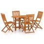 Comedor de jardín 5 piezas madera maciza de acacia de vidaXL, Conjuntos de jardín - Ref: Foro24-3086969, Precio: 307,95 €, De...