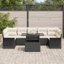 Conjunto de Sofás de Jardín de 8 Piezas con Cojines Negro Poliratán de , Sofás de exterior - Ref: Foro24-3348233, Precio: 536...