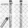 Cerca de Eslabones de Cadena con 13 Postes 0.6x25 m Acero Galvanizado | Foro24.es | Tu tienda online para hogar, jardín y más Foro24.es