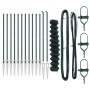 Cerca de Eslabones de Cadena con 13 Postes de Pica 1.2x25 m de Acero Galvanizado de , Paneles de vallas - Ref: Foro24-3351170...