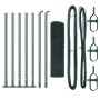 Conjunto de Postes de Cerca Set de 2 Verde de , Paneles de vallas - Ref: Foro24-3352388, Precio: 64,99 €, Descuento: -5%%