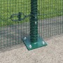 Cerca de alambre soldado con 7 postes flangeados Verde 1.5x10 m de acero de , Paneles de vallas - Ref: Foro24-3352412, Precio...