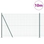 Cerca de Alambre Soldado con 7 Postes con Flanco Verde 1.5x10 m Acero de , Paneles de vallas - Ref: Foro24-3352413, Precio: 1...