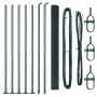 Cerca de Alambre Soldado con 7 Postes Flangados Verde 1.6x10 m Acero | Foro24.es | Tu tienda online para hogar, jardín y más Foro24.es