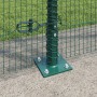 Cerca de Alambre Soldado con 7 Postes Flangados Verde 1.6x10 m Acero | Foro24.es | Tu tienda online para hogar, jardín y más Foro24.es