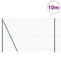 Cerca de Alambre Soldado con 7 Postes Flangados Verde 1.6x10 m Acero | Foro24.es | Tu tienda online para hogar, jardín y más Foro24.es