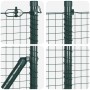Cerca de Alambre Soldado con 13 Postes Flanged Verde 0.4x25 m Acero | Foro24.es | Tu tienda online para hogar, jardín y más Foro24.es