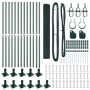 Cerca de Alambre Soldado con 13 Postes Flangados Verde 0.8x25 m Acero | Foro24.es | Tu tienda online para hogar, jardín y más Foro24.es