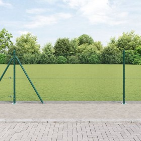 Juego de Postes de Cerca Verde Juego de 2 Verde Metal 25 x 1 m de , Paneles de vallas - Ref: Foro24-3352437, Precio: 150,97 €...