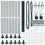 Cerca de Alambre Soldado con 13 Postes Flangados Verde 1.4x25 m de Acero | Foro24.es | Tu tienda online para hogar, jardín y más Foro24.es