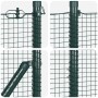 Cerca de Alambre Soldado con 13 Postes con Flange Verde 1.5x25 m Acero de , Paneles de vallas - Ref: Foro24-3352448, Precio: ...