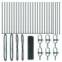 Cerca de Malla Soldada con 13 Postes con Flange Verde 0.4x50 m de Acero | Foro24.es | Tu tienda online para hogar, jardín y más Foro24.es