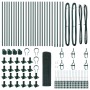Cerca de Malla Soldada con 13 Postes con Flange Verde 0.4x50 m de Acero | Foro24.es | Tu tienda online para hogar, jardín y más Foro24.es