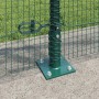 Valla de Alambre Soldado con 13 Postes Flangados Verde 0.8x50 m Acero | Foro24.es | Tu tienda online para hogar, jardín y más Foro24.es