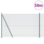 Cerca de Alambre Soldado con 13 Postes Flangados Verde 1.5x50 m de Acero | Foro24.es | Tu tienda online para hogar, jardín y más Foro24.es