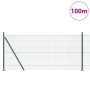Cerca de Alambre Soldado con 13 Postes Flanchados Verde 1x100 m Acero | Foro24.es | Tu tienda online para hogar, jardín y más Foro24.es