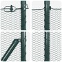 Cerca Hexagonal  Verde 0.5x10 m Acero, Postes de Cerca  7 pcs Verde Ø32 mm 100 cm Acero Galvanizado | Foro24.es | Tu tienda online para hogar, jardín y más Foro24.es