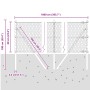 Cerca Hexagonal  Verde 0.6x10 m Acero, Postes de Cerca  7 pcs Verde Ø32 mm 100 cm Acero Galvanizado | Foro24.es | Tu tienda online para hogar, jardín y más Foro24.es