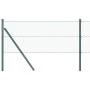 Cerca Hexagonal  Verde 0.6x10 m Acero, Postes de Cerca  7 pcs Verde Ø32 mm 100 cm Acero Galvanizado | Foro24.es | Tu tienda online para hogar, jardín y más Foro24.es