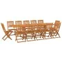 Set de comedor para jardín 13 piezas madera maciza de acacia de vidaXL, Conjuntos de jardín - Ref: Foro24-3086993, Precio: 88...