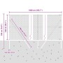 Cerca Hexagonal Verde 1,4x10 m Acero,  Poste de Cerca 7 pcs Verde Ø32 mm 190 cm Acero Galvanizado | Foro24.es | Tu tienda online para hogar, jardín y más Foro24.es