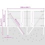 Cerca Hexagonal  Verde 0.4x25 m Acero, Postes de Cerca  13 pcs Verde Ø32 mm 80 cm Acero Galvanizado | Foro24.es | Tu tienda online para hogar, jardín y más Foro24.es