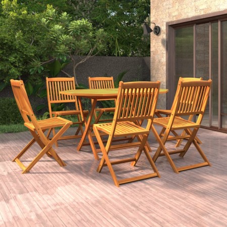 Juego de comedor de jardín 7 piezas madera maciza de acacia de vidaXL, Conjuntos de jardín - Ref: Foro24-3086999, Precio: 409...