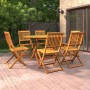 Juego de comedor de jardín 7 piezas madera maciza de acacia de vidaXL, Conjuntos de jardín - Ref: Foro24-3086999, Precio: 409...