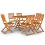 Juego de comedor de jardín 7 piezas madera maciza de acacia de vidaXL, Conjuntos de jardín - Ref: Foro24-3086999, Precio: 409...
