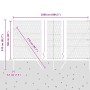 Cerca Hexagonal  Verde 1.6x25 m Acero, Postes de Cerca  13 pcs Verde Ø32 mm 210 cm Acero Galvanizado | Foro24.es | Tu tienda online para hogar, jardín y más Foro24.es
