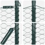 Cerca Hexagonal Verde 0.4x50 m Acero,  Postes para Cerca 13 pcs Verde Ø32 mm 80 cm Acero Galvanizado | Foro24.es | Tu tienda online para hogar, jardín y más Foro24.es