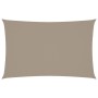 Toldo de vela rectangular tela Oxford gris taupe 4x7 m en Sombrillas | Comprar online en Foru.es