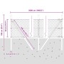 Cerca Hexagonal  Verde 0.5x50 m de Acero, Postes para Cerca  13 pcs Verde Ø32 mm 100 cm de Acero Galvanizado | Foro24.es | Tu tienda online para hogar, jardín y más Foro24.es
