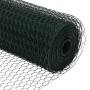 Cerca Hexagonal  Verde 0.6x100 m de Acero, Postes de Cerca  13 pcs Verde Ø32 mm 100 cm de Acero Galvanizado | Foro24.es | Tu tienda online para hogar, jardín y más Foro24.es