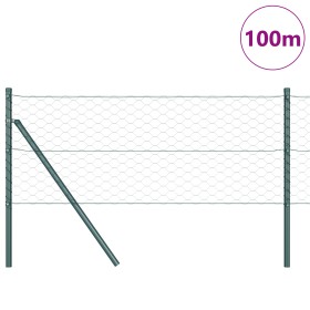 Comprar Cerca Hexagonal Verde 0.6x100 m Acero