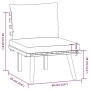Muebles de jardín 9 piezas con cojines madera maciza de acacia de vidaXL, Conjuntos de jardín - Ref: Foro24-3087018, Precio: ...