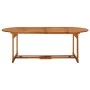 Set de comedor de jardín 11 piezas madera maciza de acacia de vidaXL, Conjuntos de jardín - Ref: Foro24-3086975, Precio: 720,...