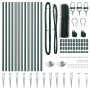 Conjunto de cercas Conjunto de 2 Verde bosque Acero galvanizado | Foro24.es | Tu tienda online para hogar, jardín y más Foro24.es