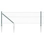 Cerca Hexagonal Verde 0.6x25 m Acero, Postes de Cerca con Pica 13 pcs Ø32 mm 80 cm Acero Galvanizado de , Postes de cerca - R...