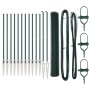 Juego de Cercas Set de 2 Verde Metal, Plástico 25 x 1.2 m de , Postes de cerca - Ref: Foro24-3353098, Precio: 186,12 €, Descu...