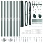 Cerca Hexagonal  Verde 1.4x25 m Acero, Postes de Cerca  con Punta 13 pcs Ø32 mm 160 cm Acero Galvanizado | Foro24.es | Tu tienda online para hogar, jardín y más Foro24.es