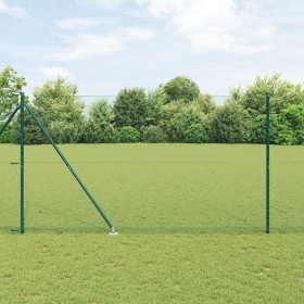 Conjunto de Cercas Set de 2 Verde Metal 25 x 1.5 m Duradero de , Postes de cerca - Ref: Foro24-3353106, Precio: 207,03 €, Des...