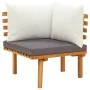 Muebles de jardín 8 piezas con cojines madera maciza de acacia de vidaXL, Conjuntos de jardín - Ref: Foro24-3087017, Precio: ...