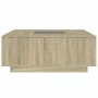 Mesa de centro con Infinity LED roble Sonoma 100x100x40 cm en Mesas de centro | Comprar online en Foru.es