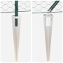 Cerca Hexagonal  Verde 0.8x50 m Acero, Postes de Cerca  con Punta 13 pcs Ø32 mm 100 cm Acero Galvanizado | Foro24.es | Tu tienda online para hogar, jardín y más Foro24.es