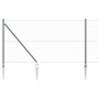 Cerca Hexagonal Verde 1x50 m Acero, Postes para Cerca con Punta 13 pcs Ø32 mm 120 cm Acero Galvanizado de , Postes de cerca -...