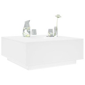 Mesa de centro madera de ingeniería blanca 100x100x40 cm en Mesas de centro | Comprar online en Foru.es