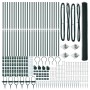 Cerca Hexagonal Verde 1.6x50 m Acero, Postes de Cerca con Punta 13 pcs Ø32 mm 180 cm Acero Galvanizado de , Postes de cerca -...