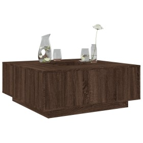 Mesa de centro madera de ingeniería marrón roble 100x100x40 cm en Mesas de centro | Comprar online en Foru.es